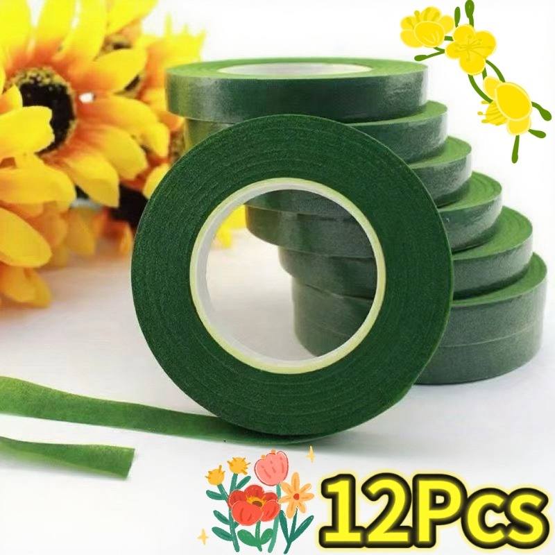 Floral Tape Green - Ruban adhésif pour Bouquet Floral vert,