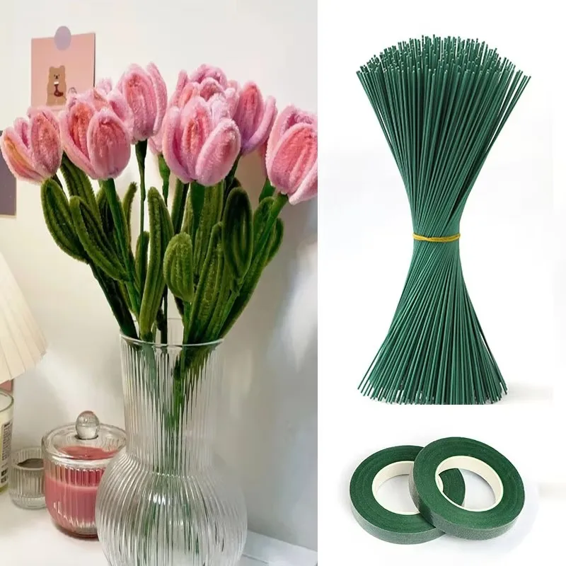 Floral Tape Green - Tiges de fleurs vertes DIY, matériel