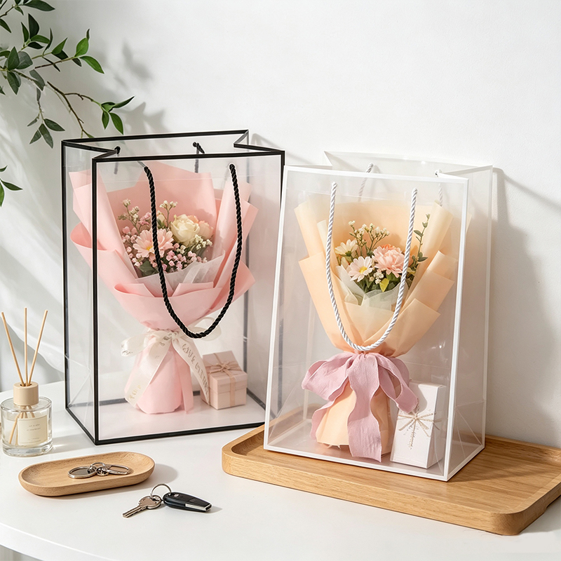 Florist Supply House - Sacs en plastique transparents pour fleurs,