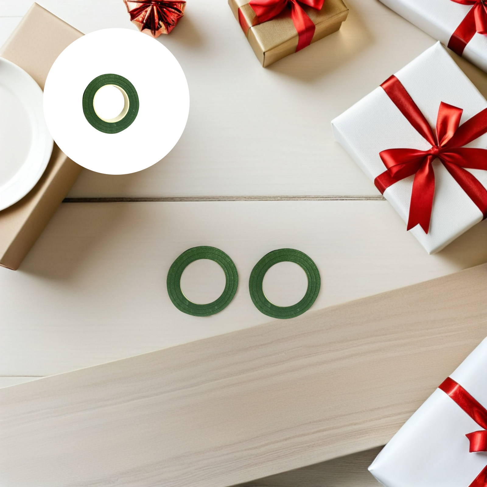 3 rouleaux de ruban floral de  - Floral Tape Green avis et prix