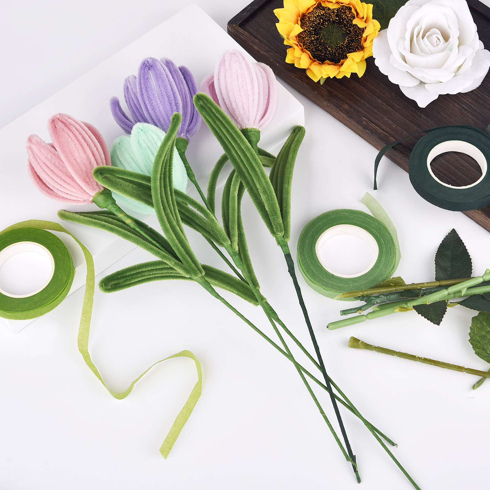 Ruban de tige florale, Corsage - Floral Tape Green avis et prix