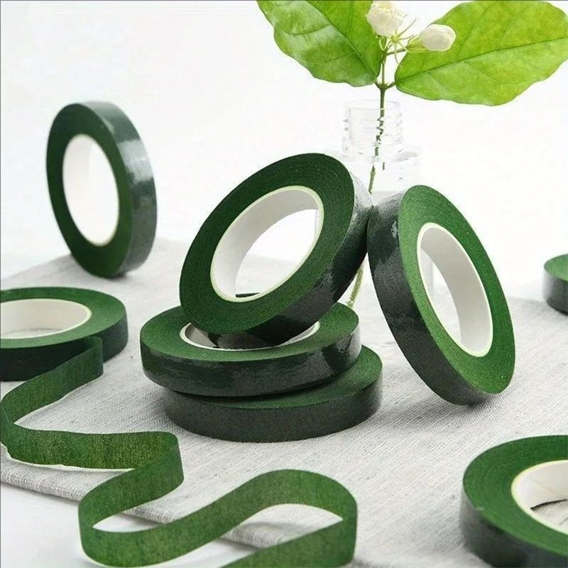 Ruban floral de 30 yards 12 mm - Floral Tape Green avis et prix
